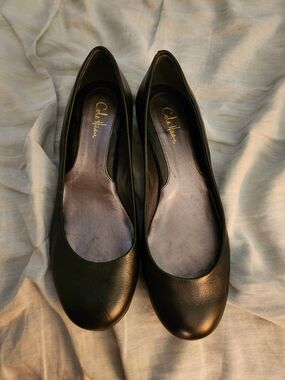 Cole Haan Women’s Black Leather Ballet Flats